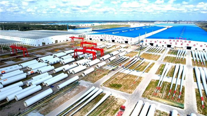 蒙东（通辽）风电装备制造产业基地一角。