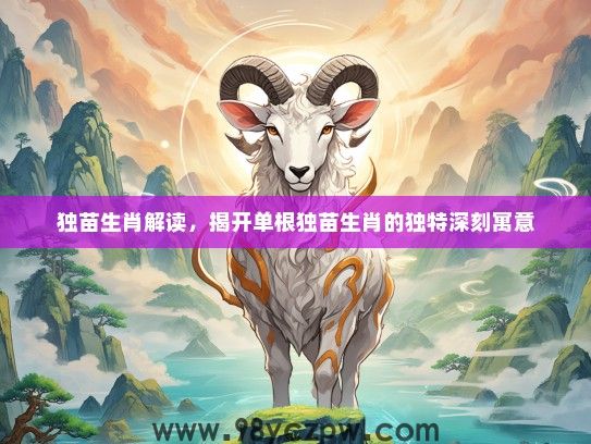 独苗生肖解读，揭开单根独苗生肖的独特深刻寓意