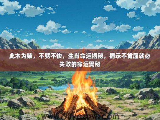 此木为柴，不劈不快，生肖命运揭秘，揭示不肯屈就必失败的命运奥秘
