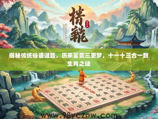 揭秘传统俗语谜题，历来富贵三更梦，十一十三合一数生肖之谜