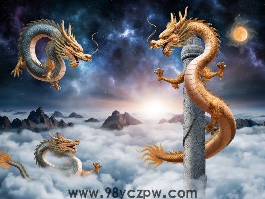 生肖龙一柱擎天闹云霄，龙腾四海展雄风之传奇风采揭秘