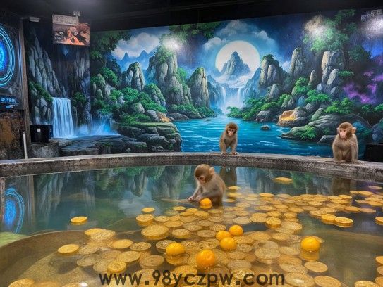 二四彩池金银映，小猴静候果熟时，揭秘成语‘金猴跃池，果熟猴来’中的生肖之谜
