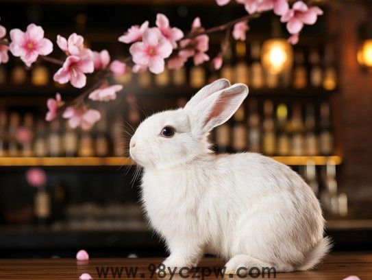 生肖兔寓意吉祥，盈盈桃花笑春风，探寻传统生肖之美