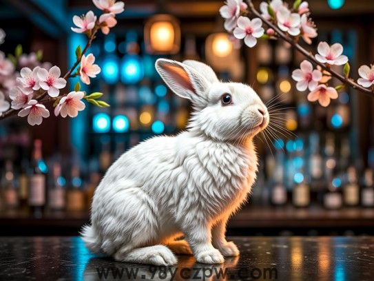 生肖兔寓意吉祥，盈盈桃花笑春风，探寻传统生肖之美