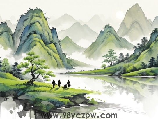 维善破墨山水画，描绘春夏人生，捕捉肖影留痕的艺术之旅