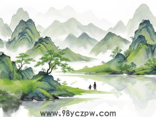 维善破墨山水画，描绘春夏人生，捕捉肖影留痕的艺术之旅