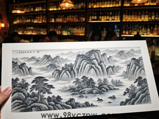 维善破墨山水画揭秘生肖奥秘，一幅画绘人生四季流转之美