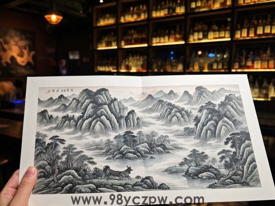 维善破墨山水画揭秘生肖奥秘，一幅画绘人生四季流转之美