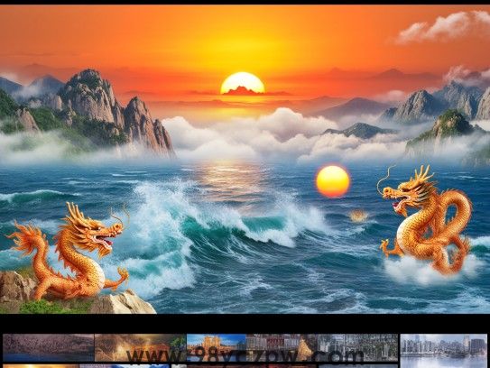 红日东升象征龙腾四海，探寻一轮红日打生肖成语之谜