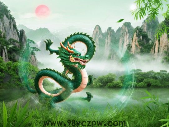 生肖龙，草木逢春迎新春，跃动东方的绿意盎然生肖魅力