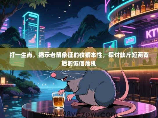 打一生肖，揭示老鼠象征的狡猾本性，探讨缺斤短两背后的诚信危机