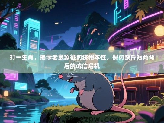 打一生肖，揭示老鼠象征的狡猾本性，探讨缺斤短两背后的诚信危机