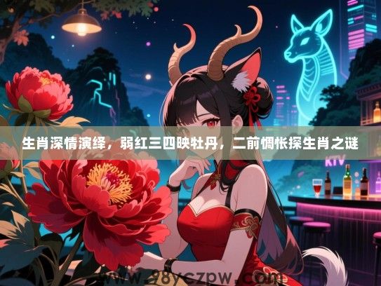 生肖深情演绎，弱红三四映牡丹，二前惆怅探生肖之谜