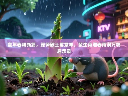 鼠年春耕新篇，绿笋破土寓意丰，鼠生肖迎春雨润万物启示录