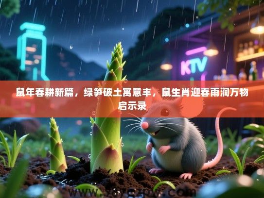 鼠年春耕新篇，绿笋破土寓意丰，鼠生肖迎春雨润万物启示录