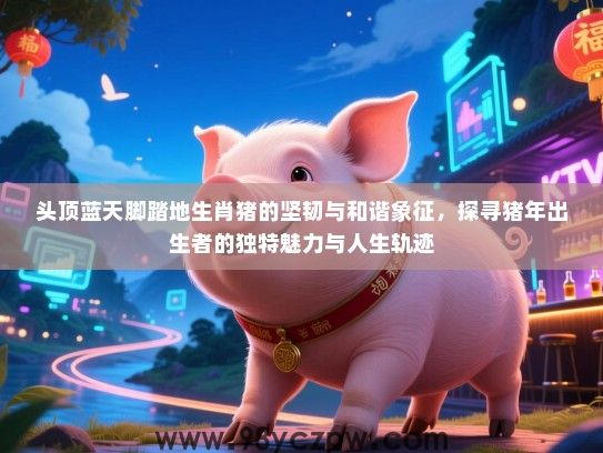 头顶蓝天脚踏地生肖猪的坚韧与和谐象征，探寻猪年出生者的独特魅力与人生轨迹